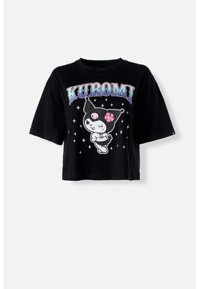 Camiseta De Kuromi Boxy Fit Para Mujer M