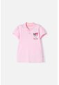 Camiseta Tipo Polo De My Melody & Kuromi Rosada Para Niña 10 de KUROMI