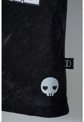 Camiseta De Kuromi Gris Manga Corta Para Niña 10