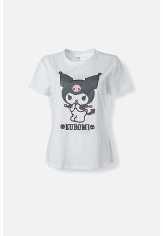 Camiseta De My Melody & Kuromi Slim Fit Para Mujer L KUROMI