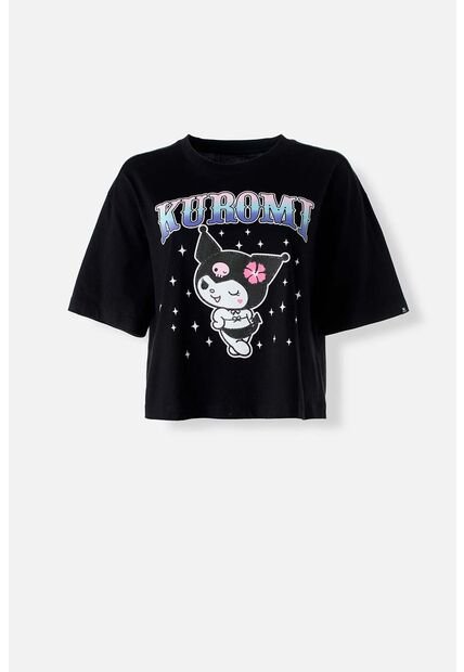Camiseta De Kuromi Boxy Fit Para Mujer XS