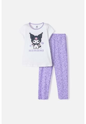 Pijama De Kuromi Con Pantalón Largo Multicolor Para Niña 6 KUROMI