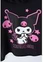 Buzo De Kuromi Negro Con Capucha Para Niña 14 de KUROMI