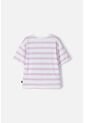 Camiseta De Kuromi Rosada Y Blanca Con Diseño A Rayas Para Niña 6 de KUROMI