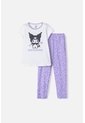Pijama De Kuromi Con Pantalón Largo Multicolor Para Niña 12 de KUROMI