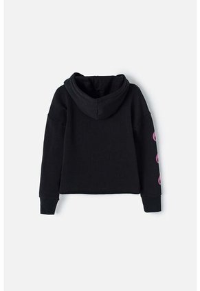 Buzo De Kuromi Negro Con Capucha Para Niña 8