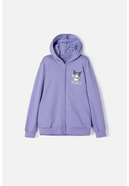 Buzo De Kuromi Lila Con Capucha Para Niña 12
