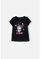 Camiseta De Kuromi Manga Corta Negro Para Niña 8 de KUROMI