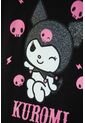Camiseta De Kuromi Manga Corta Negro Para Niña 8 de KUROMI