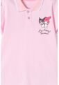 Camiseta Tipo Polo De My Melody & Kuromi Rosada Para Niña 12 de KUROMI