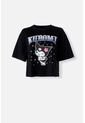 Camiseta De Kuromi Boxy Fit Para Mujer S de KUROMI