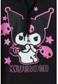Buzo De Kuromi Negro Con Capucha Para Niña 14 de KUROMI