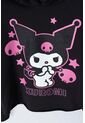 Buzo De Kuromi Negro Con Capucha Para Niña 14 de KUROMI