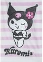 Camiseta De Kuromi Rosada Y Blanca Con Diseño A Rayas Para Niña 6 de KUROMI