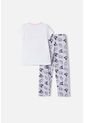 Pijama De My Melody & Kuromi Gris Y Blanca De Pantalón Largo Para Niña 12 de KUROMI