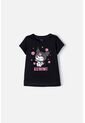 Camiseta De Kuromi Manga Corta Negro Para Niña 12 de KUROMI