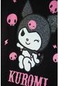 Camiseta De Kuromi Manga Corta Negro Para Niña 12 de KUROMI