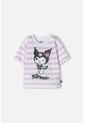 Camiseta De Kuromi Rosada Y Blanca Con Diseño A Rayas Para Niña 6 de KUROMI
