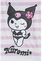 Camiseta De Kuromi Rosada Y Blanca Con Diseño A Rayas Para Niña 6 de KUROMI