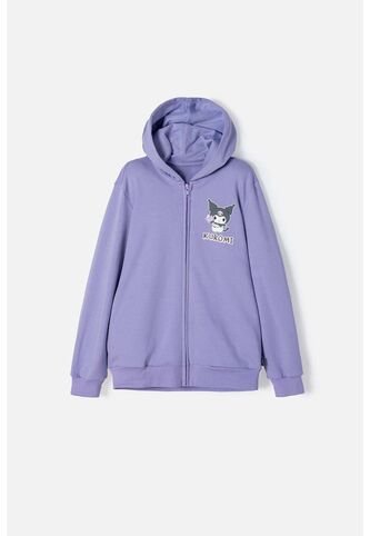 Buzo De Kuromi Lila Con Capucha Para Niña 12 KUROMI