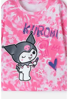 Conjunto De Kuromi Rosado Con Pantalón Largo Para Niña 12