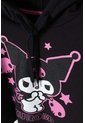 Buzo De Kuromi Negro Con Capucha Para Niña 14 de KUROMI