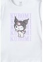 Camiseta De Kuromi Manga Corta Blanco Para Niña 4 de KUROMI