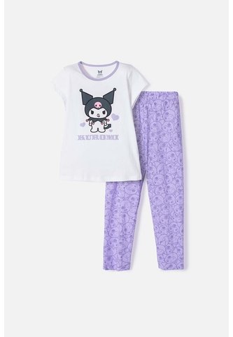 Pijama De Kuromi Con Pantalón Largo Multicolor Para Niña 12 KUROMI