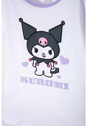 Pijama De Kuromi Con Pantalón Largo Multicolor Para Niña 12