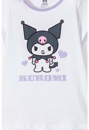 Pijama De Kuromi Con Pantalón Largo Multicolor Para Niña 12