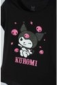 Camiseta De Kuromi Manga Corta Negro Para Niña 4 de KUROMI