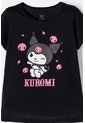 Camiseta De Kuromi Manga Corta Negro Para Niña 4 de KUROMI