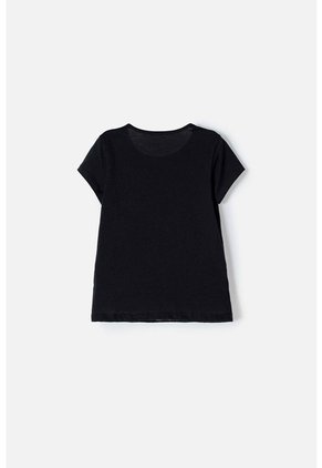 Camiseta De Kuromi Manga Corta Negro Para Niña 4
