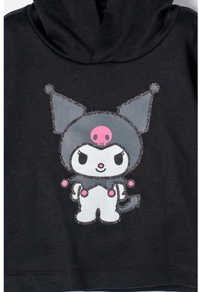Camiseta De Kuromi Con Capucha Negro Para Niña. 6