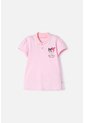 Camiseta Tipo Polo De My Melody & Kuromi Rosada Para Niña 12 de KUROMI