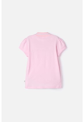 Camiseta Tipo Polo De My Melody & Kuromi Rosada Para Niña 12