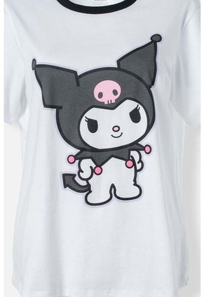 Pijama De My Melody & Kuromi Blanca Y Multicolor De Pantalón Largo Para Mujer M