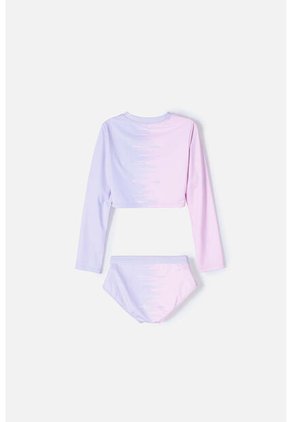 Conjunto De Baño De My Melody & Kuromi Rosado Manga Larga Para Niña