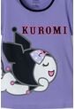 Pijama De Kuromi Lila Y Negra Con Pantalón Largo Para Niña 12 de KUROMI
