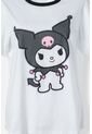 Pijama De My Melody & Kuromi Blanca Y Multicolor De Pantalón Largo Para Mujer M de KUROMI