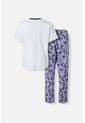 Pijama De My Melody & Kuromi Blanca Y Multicolor De Pantalón Largo Para Mujer M de KUROMI