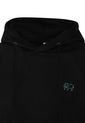Buzo-Hoodie - Slim Fit - Logo Bordado Hombre Negro-Blanco Kuva - Elefante de Kuva