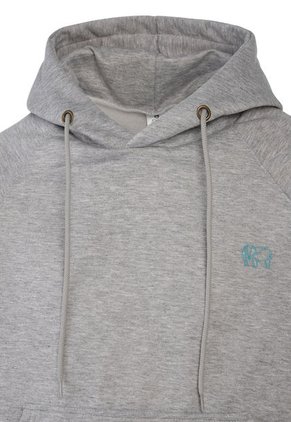 Buzo-Hoodie - Slim Fit - Logo Bordado Hombre Gris-Blanco Kuva - Elefante