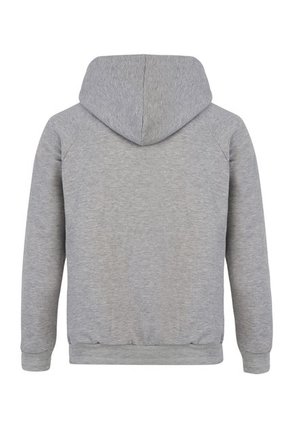 Buzo-Hoodie - Slim Fit - Logo Bordado Hombre Gris-Blanco Kuva - Elefante