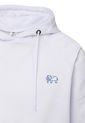 Buzo-Hoodie - Slim Fit - Logo Bordado Hombre Blanco-Aguamarina Kuva - Elefante de Kuva