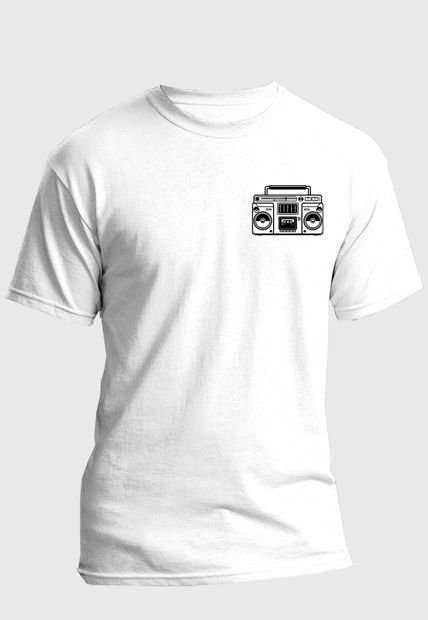 Camiseta Estampada Hombre Negro-Blanco Kuva - Radio Musica