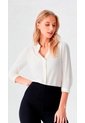 Blusa Para Mujer Manga 3/4 Blanco Marca L&H Ref. 5P412283 de L&H