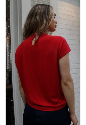 Camiseta Para Mujer Manga Corta Rojo Marca L&H