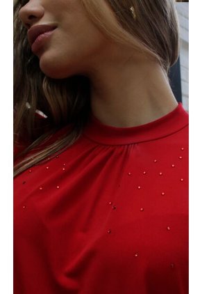 Camiseta Para Mujer Manga Corta Rojo Marca L&H