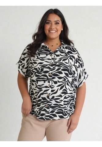 Blusa Para Mujer. Manga Corta Negro Marca L&H L&H